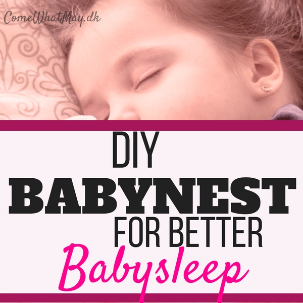 Get better babysleep with DIY babynest baby nest #babynest #babysleep #DIY