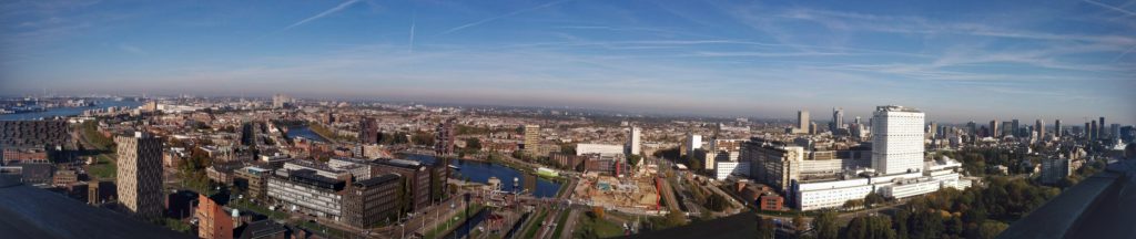 Panorama view fra Euromast over Rotterdam